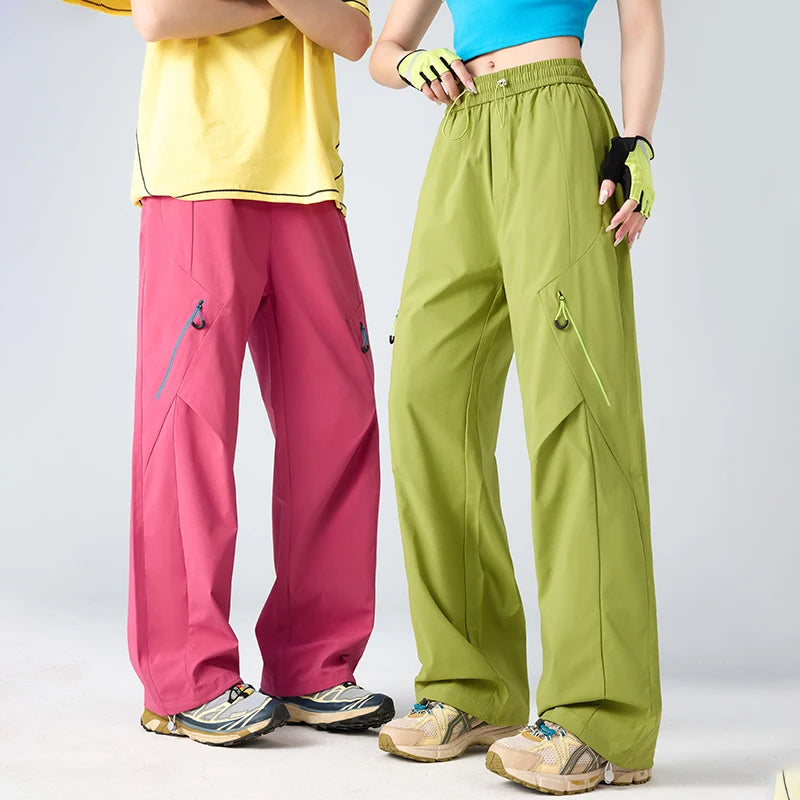 CHRLCK Waterproof Hiking Pants Women Autumn Mountaineering Cargo Pants Breathable Fishing Camping Cycling Trekking Trousers