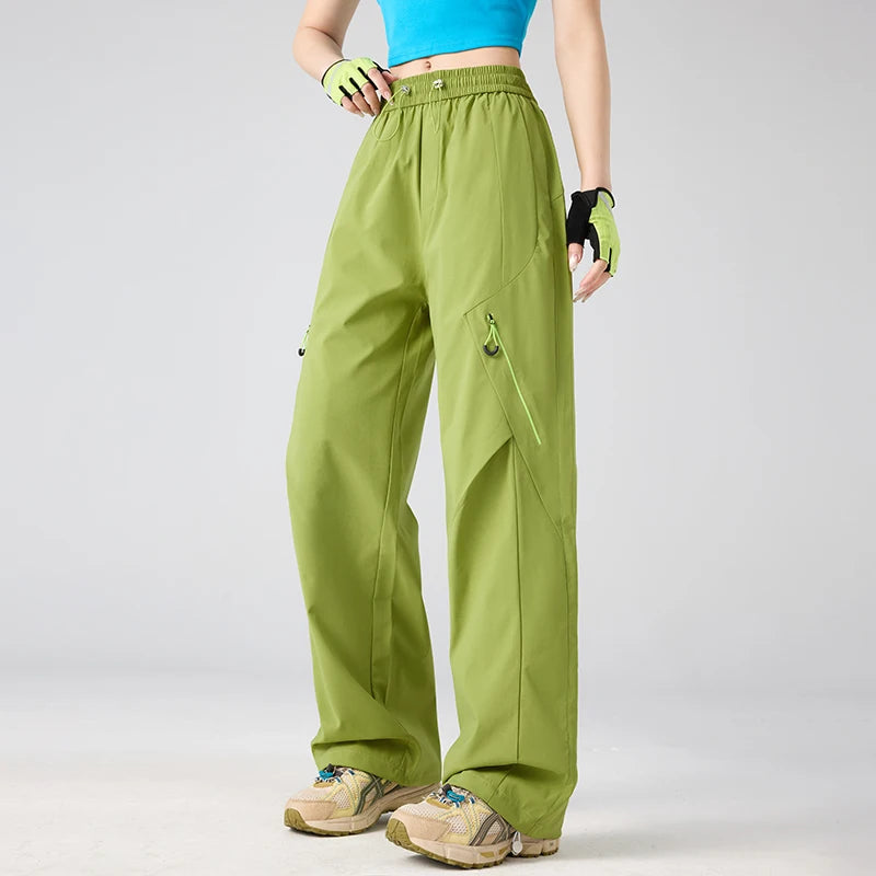 CHRLCK Waterproof Hiking Pants Women Autumn Mountaineering Cargo Pants Breathable Fishing Camping Cycling Trekking Trousers