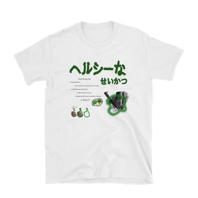 Y2k Japanese Streetwear T-Shirts Female Oversized Harajuku Funny T Shirts Egirl Korean Fashion Graphic Tees Tops Women Clothing